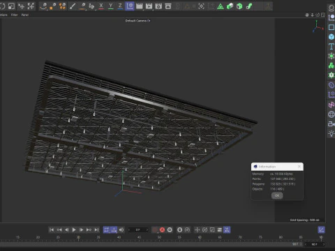 Tubi di ventilazione a soffitto 7 Modello 3D