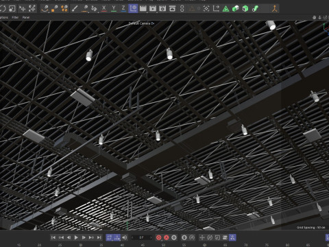 Ceiling Ventilation Pipes 7 3D Model