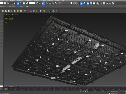 Ceiling Ventilation Pipes 7 3D Model