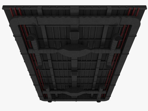 Ceiling Ventilation Pipes 8 3D Model
