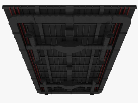 Pipa Ventilasi Plafon 8 Model 3D