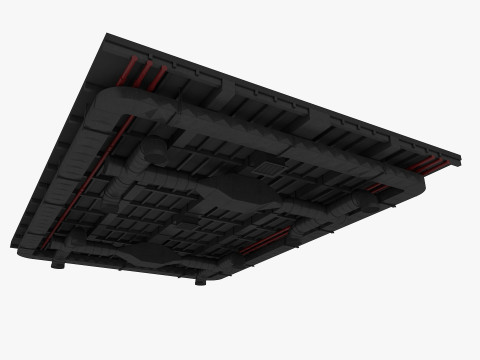 Ceiling Ventilation Pipes 8 3D Model