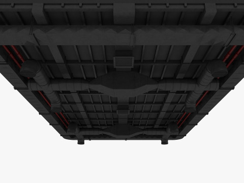 Ceiling Ventilation Pipes 8 3D Model