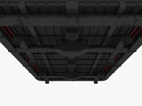 Pipa Ventilasi Plafon 8 Model 3D