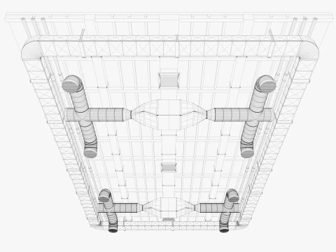 Pipa Ventilasi Plafon 8 Model 3D