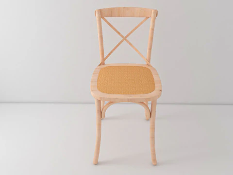 Chair Wood 3 3D Model