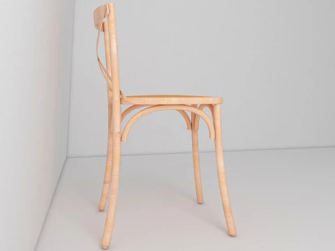 Chair Wood 3 3D Model