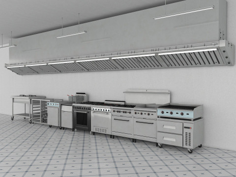 Commercial Kitchen 3D Model