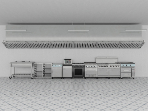 Commercial Kitchen Modelo 3D