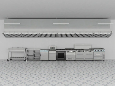 Commercial Kitchen 3D Model