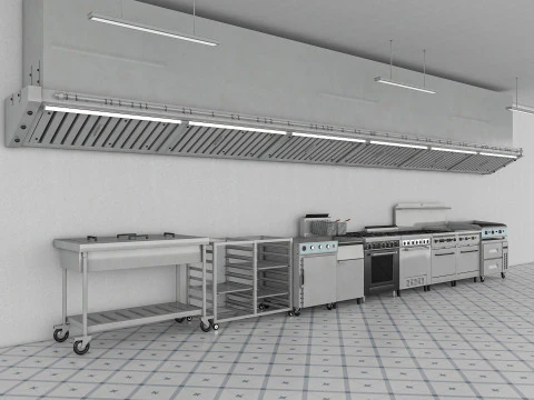Commercial Kitchen 3D Model