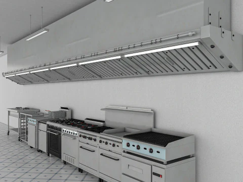 Commercial Kitchen 3D Model