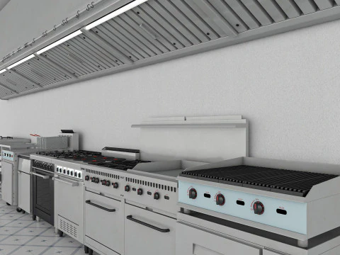 Commercial Kitchen 3D Model