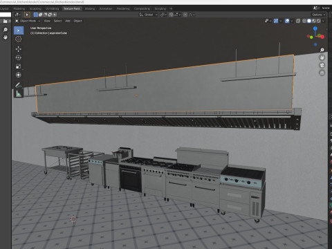 Commercial Kitchen Modelo 3D