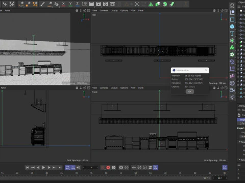 Commercial Kitchen 3D Model