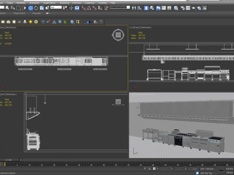 Commercial Kitchen 3D Model
