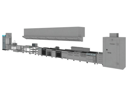 Commercial Kitchen Equipments 2 3D Модель