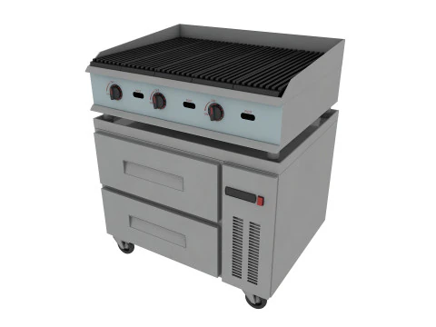 Commercial Kitchen Equipments 2 3D Model