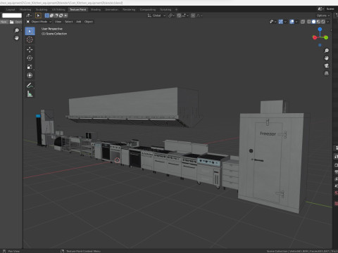 Commercial Kitchen Equipments 2 3D Модель