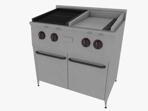 Commercial Kitchen Equipments 3D Model