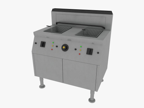 Commercial Kitchen Equipments 3D Model