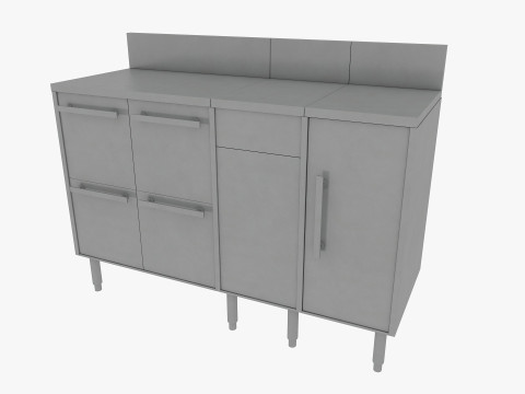 Commercial Kitchen Equipments 3D Model