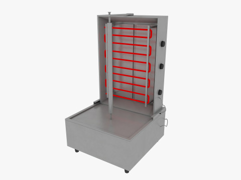 Commercial Kitchen Equipments 3D Model