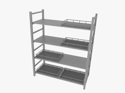 Commercial Kitchen Equipments 3D Model