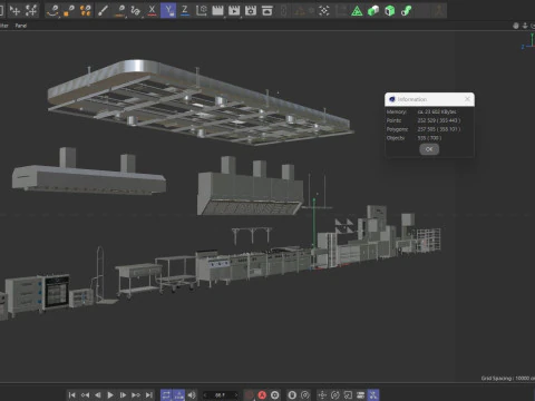 Attrezzature da cucina commerciale Modello 3D
