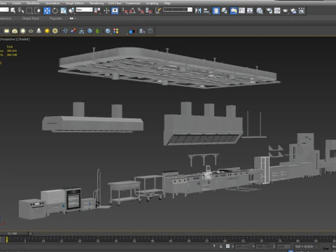 Attrezzature da cucina commerciale Modello 3D