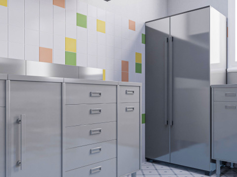 Commercial Kitchen 2 Modello 3D