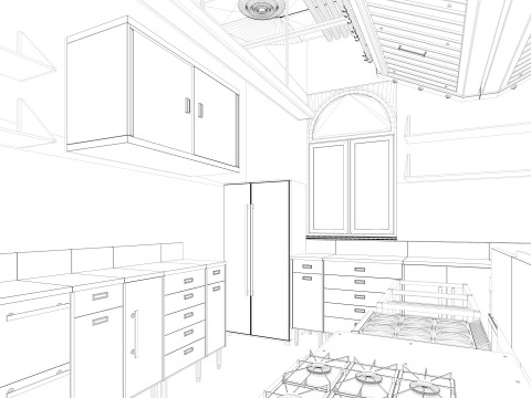 Commercial Kitchen 2 Modello 3D