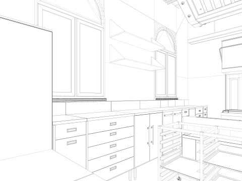 Commercial Kitchen 2 Modello 3D