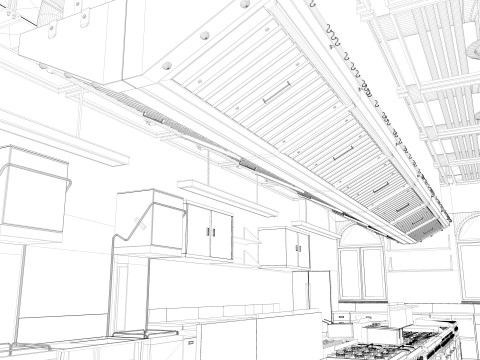 Commercial Kitchen 2 Modello 3D