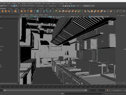 Commercial Kitchen 2 Modello 3D