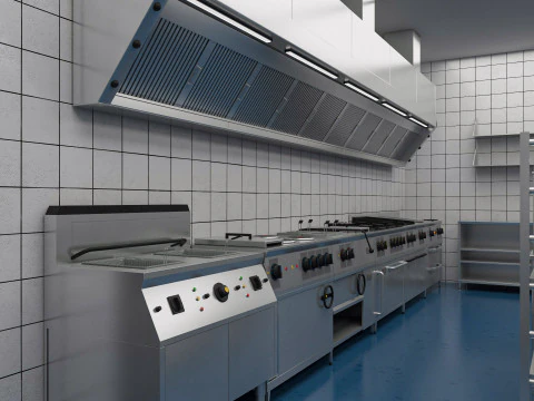 Commercial Kitchen 4 3D Model