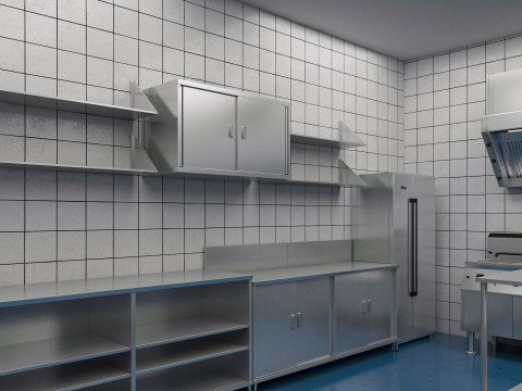 Commercial Kitchen 4 Model 3D