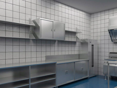 Commercial Kitchen 4 3D Model