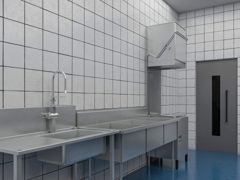 Commercial Kitchen 4 Model 3D