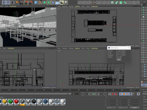 Commercial Kitchen 4 3D Model