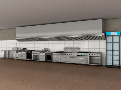 Commercial Kitchen 5 3D Model