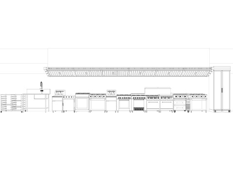 Commercial Kitchen 5 3D-Modell