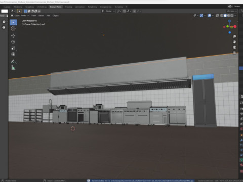 Commercial Kitchen 5 3D-Modell