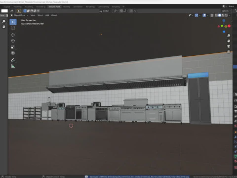 業務用厨房5 3Dモデル