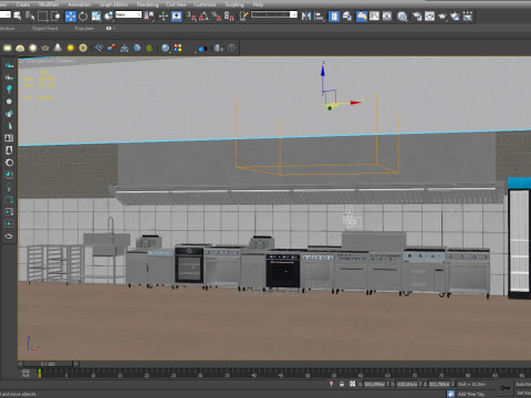 Commercial Kitchen 5 3D-Modell