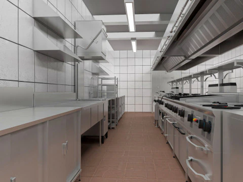 Commercial Kitchen 6 3D Model