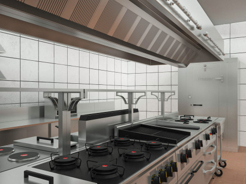 Commercial Kitchen 6 3D मॉडल