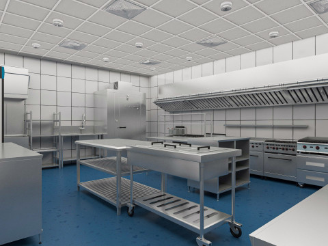 Commercial Kitchen 7 Modèle 3D