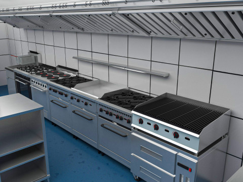 Commercial Kitchen 7 3Dモデル