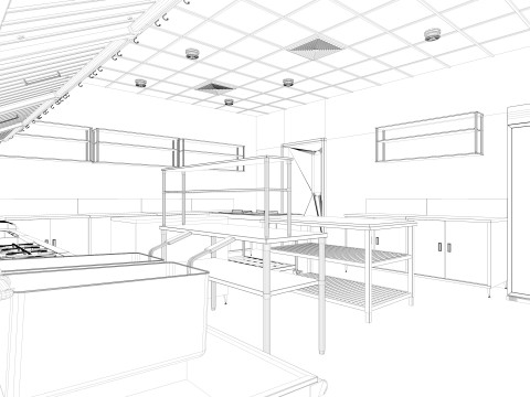 Commercial Kitchen 7 3Dモデル